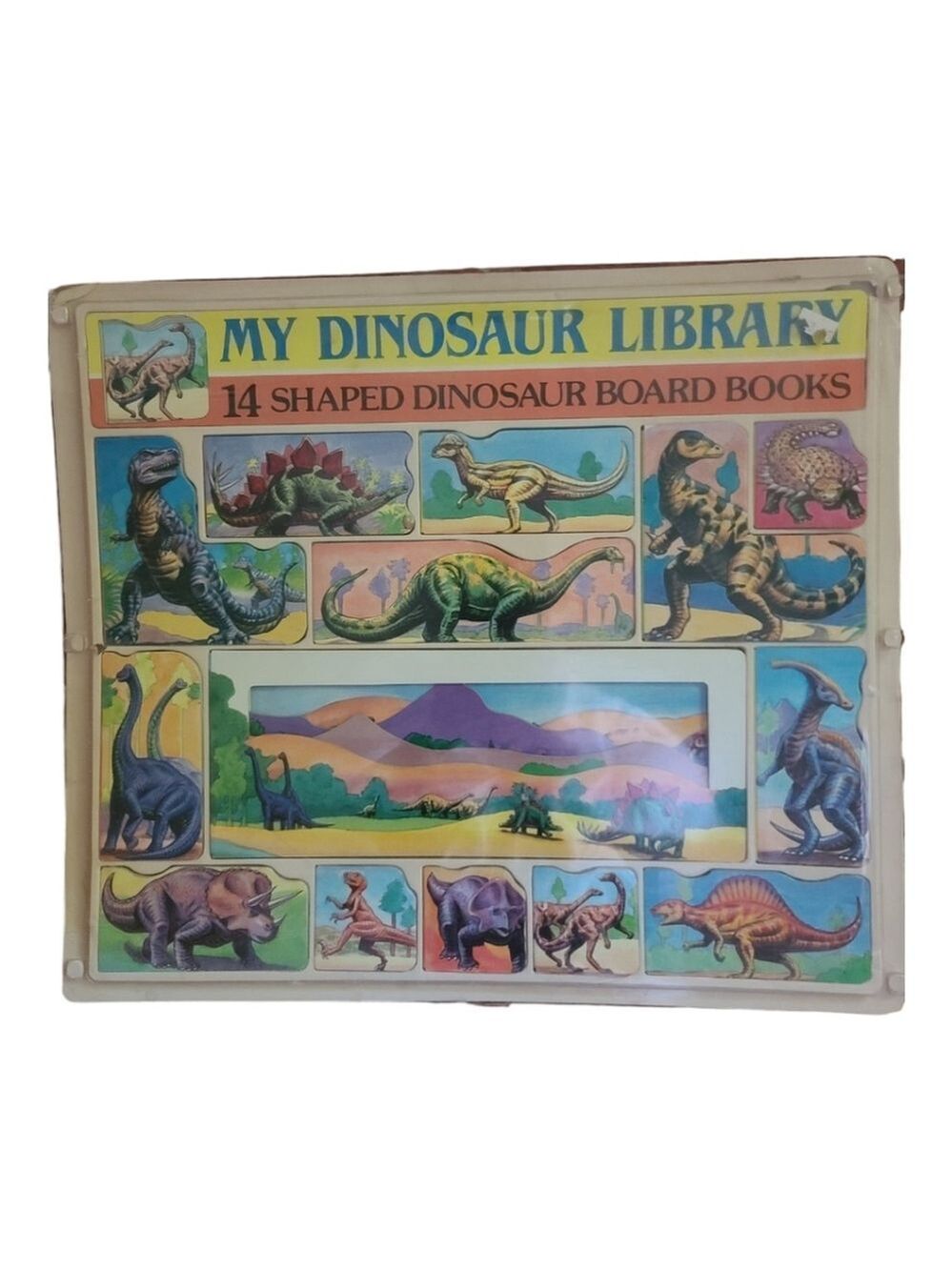 Vintage Dinosaur Board Book Set of 14 - Collector's Dream